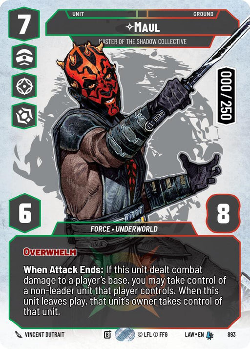 Maul - Master of the Shadow Collective (Serialized) (893) (893) [A Lawless Time] - for just $114.10! 