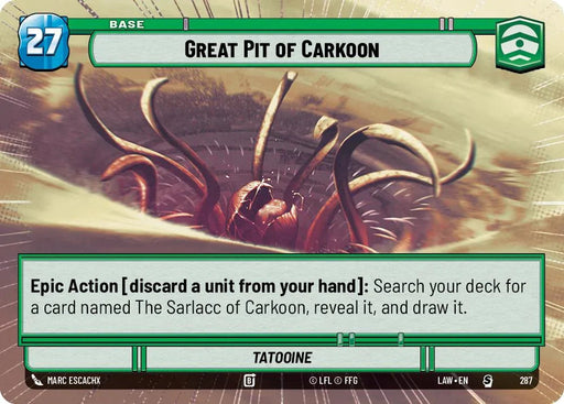 Great Pit of Carkoon (287) (Hyperspace) (287) [A Lawless Time] - for just $0.15! 