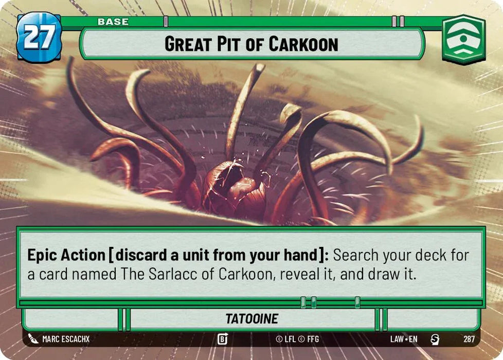 Great Pit of Carkoon (287) (Hyperspace) (287) [A Lawless Time] - for just $0.15! 