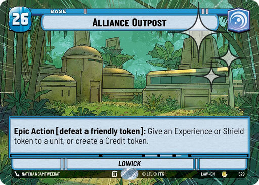 Alliance Outpost (529) (Hyperspace Foil) (529) [A Lawless Time] - for just $0.80! 