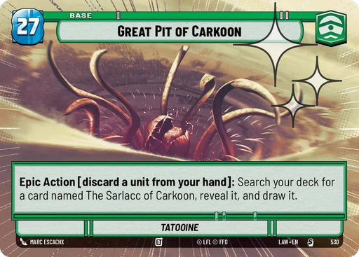 Great Pit of Carkoon (530) (Hyperspace Foil) (530) [A Lawless Time] - for just $0.20! 