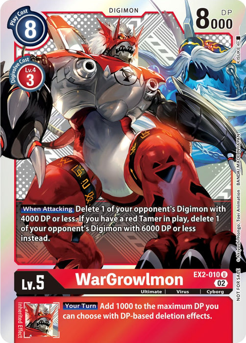 WarGrowlmon [EX2-010] (Xros Encounter Pre-Release) [Digital Hazard Promos] - Just $0.35! Shop now at Retro Gaming of Denver