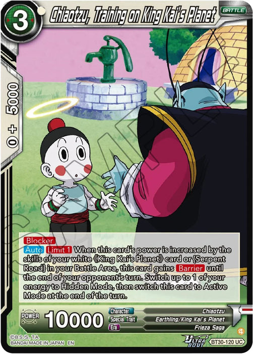 Chiaotzu, Training on King Kai's Planet (BT30-120) [Three Glorious Fighters] - for just $0.15! 