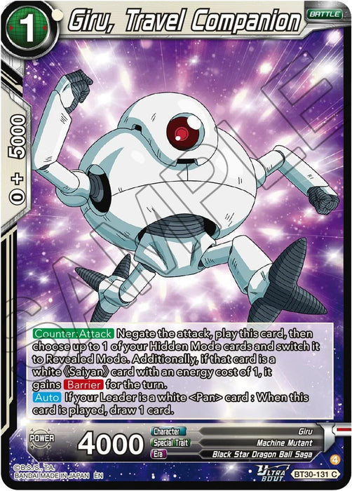 Giru, Travel Companion (BT30-131) [Three Glorious Fighters] - for just $0.10! 