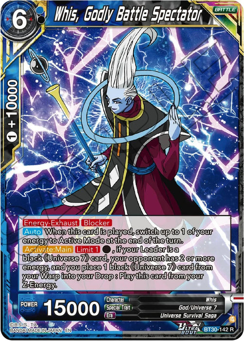 Whis, Godly Battle Spectator (BT30-142) [Three Glorious Fighters] - for just $0.20! 