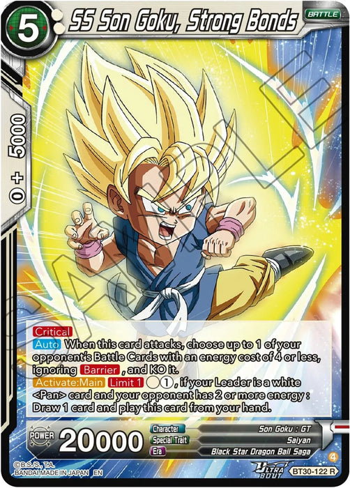 SS Son Goku, Strong Bonds (BT30-122) [Three Glorious Fighters] - for just $0.10! 