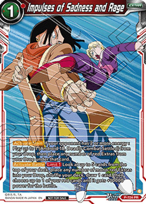 Impulses of Sadness and Rage (Ultra-Bout Series Tournament Pack Vol.2) (P-724) [Tournament Promotion Cards] - for just $1.05! 