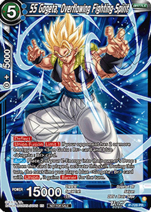SS Gogeta, Overflowing Fighting Spirit (Ultra-Bout Series Tournament Pack Vol.2) (P-728) [Tournament Promotion Cards] - for just $4.25! 