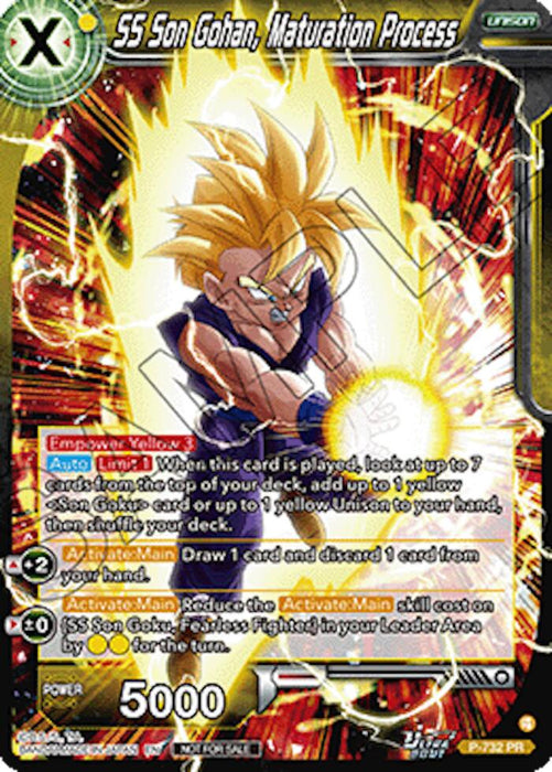 SS Son Gohan, Maturation Process (Ultra-Bout Series Tournament Pack Vol.2) (P-732) [Tournament Promotion Cards] - for just $3! 