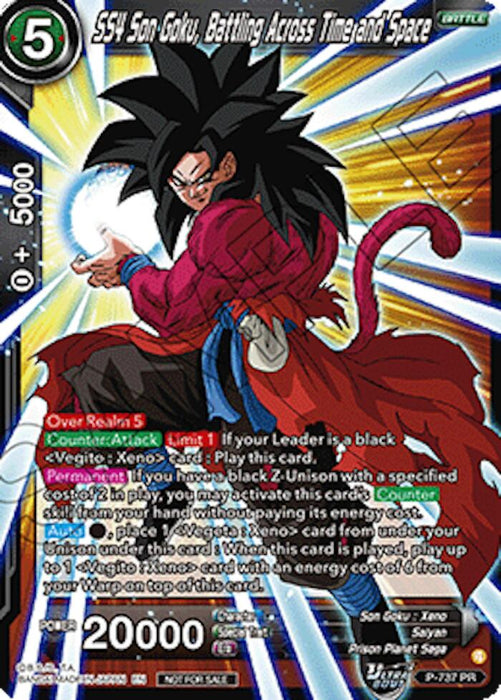 SS4 Son Goku, Battling Across Time and Space (Ultra-Bout Series Tournament Pack Vol.2) (P-737) [Tournament Promotion Cards] - for just $5.75! 