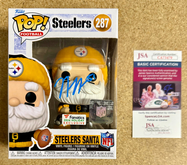 Nick Herbig Signed NFL Pittsburgh Steelers Santa Funko Pop! #287 With JSA COA - for just $110! 