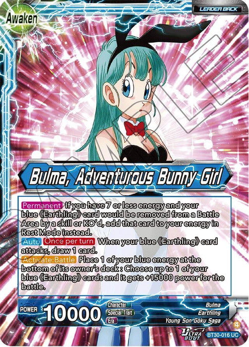 Bulma // Bulma, Adventurous Bunny Girl (BT30-016) [Three Glorious Fighters] - for just $0.25! 