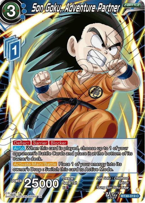 Son Goku, Adventure Partner (BT30-019) [Three Glorious Fighters] - for just $0.10! 