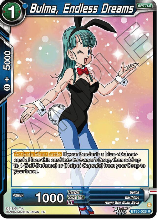 Bulma, Endless Dreams (BT30-026) [Three Glorious Fighters] - for just $0.25! 