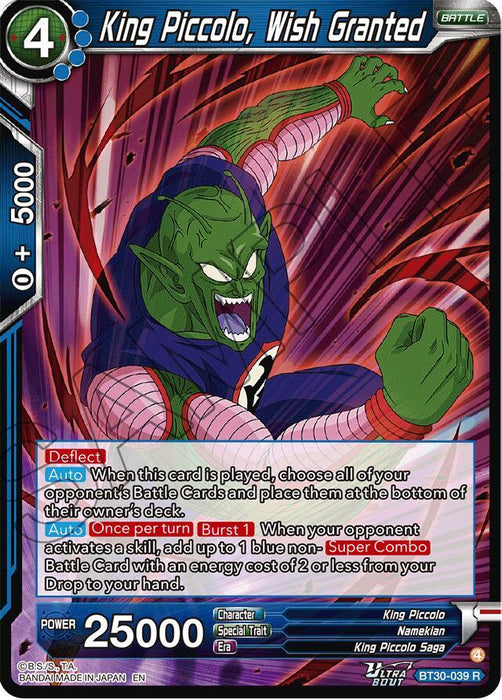 King Piccolo, Wish Granted (BT30-039) [Three Glorious Fighters] - for just $0.25! 
