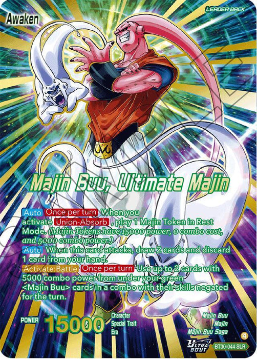 Majin Buu // Majin Buu, Ultimate Majin (SLR) (BT30-044) [Three Glorious Fighters] - for just $34.45! 