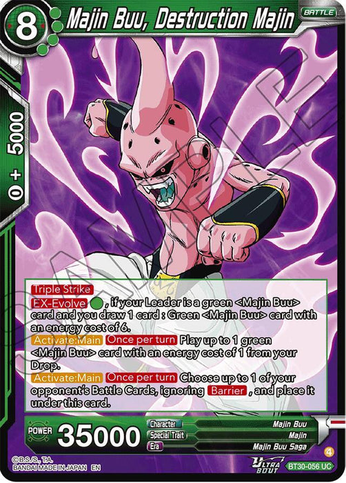 Majin Buu, Destruction Majin (BT30-056) [Three Glorious Fighters] - for just $0.10! 