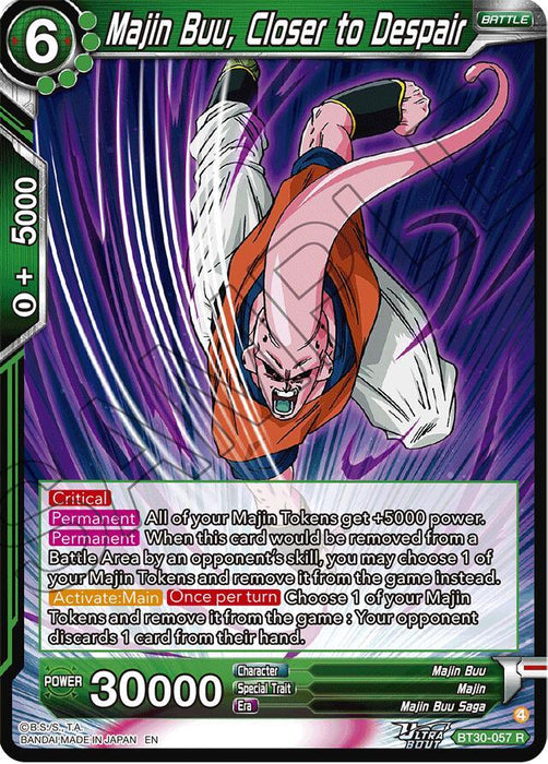 Majin Buu, Closer to Despair (BT30-057) [Three Glorious Fighters] - for just $0.15! 