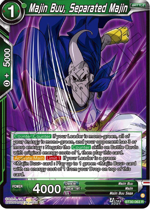 Majin Buu, Separated Majin (BT30-063) [Three Glorious Fighters] - for just $0.30! 