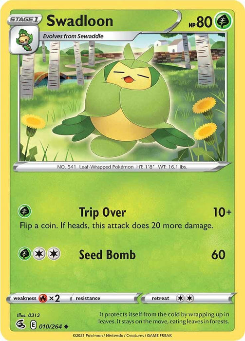 Swadloon (010/264) [Sword & Shield: Fusion Strike] - for just $0.10! 
