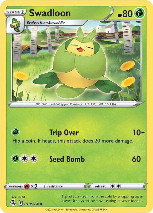 Swadloon (010/264) [Sword & Shield: Fusion Strike] - for just $0.10! 