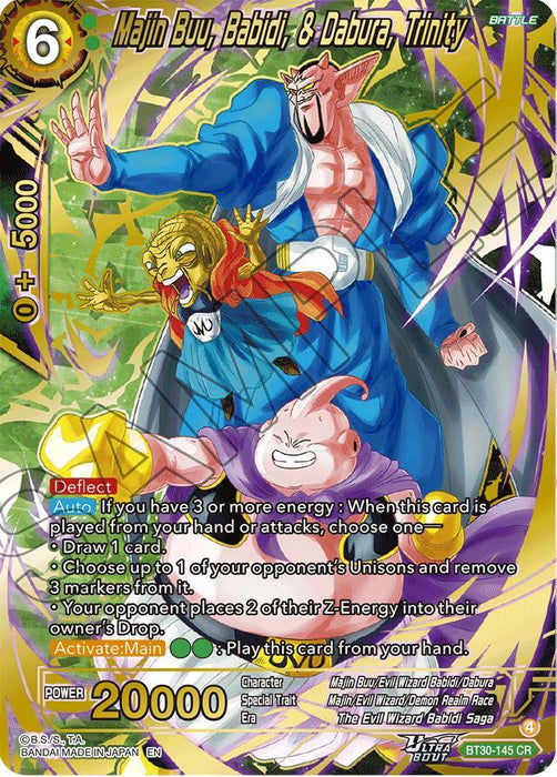 Majin Buu, Babidi, & Dabura, Trinity (BT30-145) [Three Glorious Fighters] - for just $13.25! 