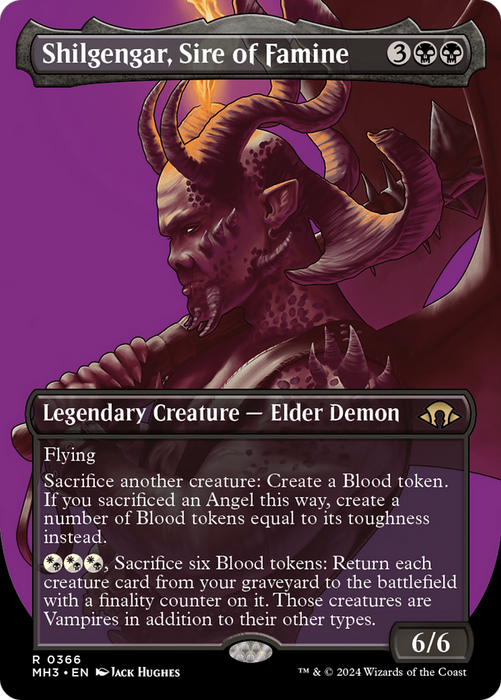 Shilgengar, Sire of Famine (Borderless) (MH3-366) - Modern Horizons 3 (Borderless) - for just $0.08! 