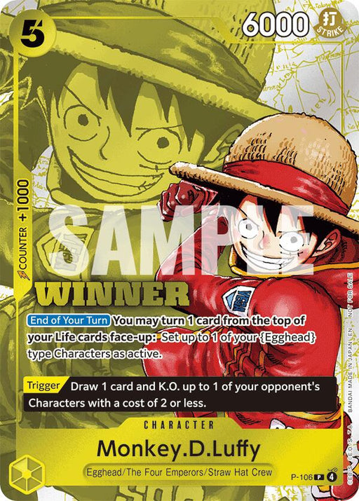 Monkey.D.Luffy (Winner Pack 2026 Vol. 2) [One Piece Promotion Cards] - for just $40.45! 