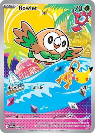 Rowlet 043 - ME Mega Evolution Promo Holofoil - for just $4.05! 