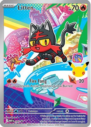 Litten 044 - ME Mega Evolution Promo Holofoil - for just $4.38! 