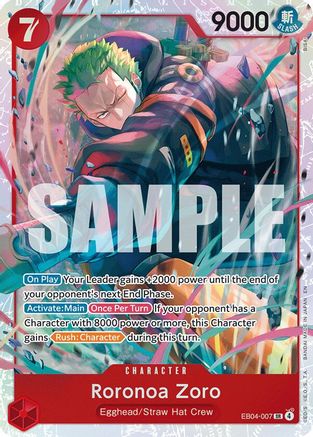 Roronoa Zoro (EB04-007) (EB04-007) - Adventure on Kami's Island Foil - for just $7.78! 