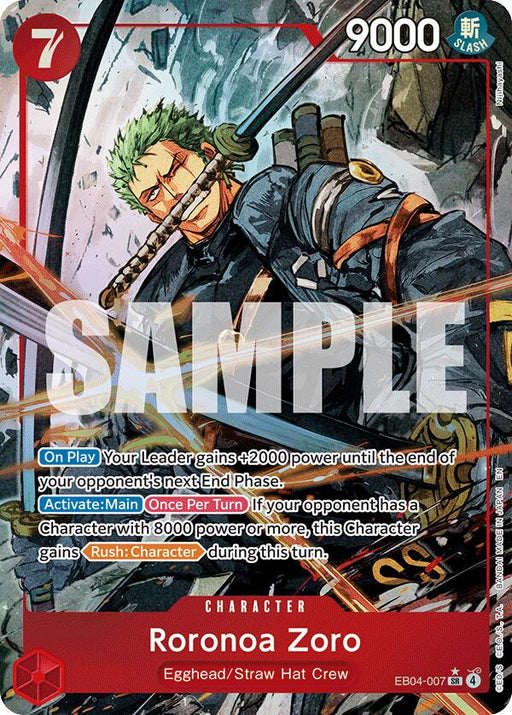 Roronoa Zoro (Alternate Art) [Adventure on Kami's Island] - for just $43.90! 