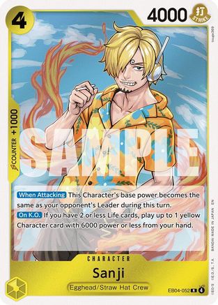 Sanji (EB04-052) (EB04-052) - Adventure on Kami's Island Foil - for just $0.08! 