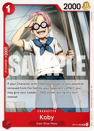 Koby (OP15-009) (OP15-009) - Adventure on Kami's Island - for just $0.08! 