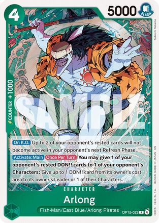 Arlong (OP15-023) - Adventure on Kami's Island Foil - for just $0.15! 