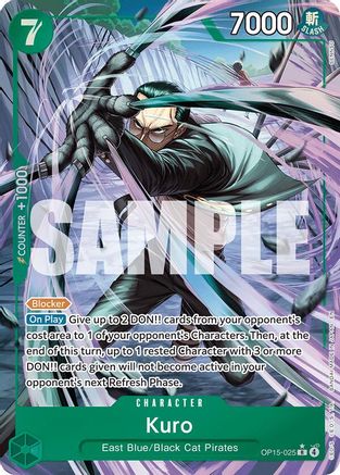 Kuro (Alternate Art) (OP15-025) - Adventure on Kami's Island Foil - for just $2.30! 