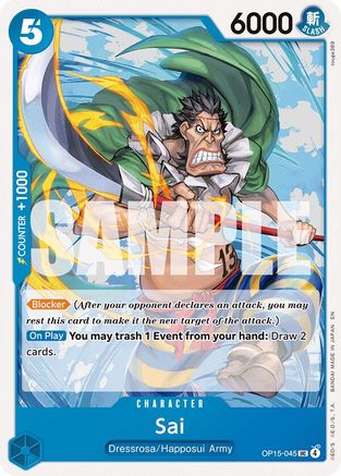 Sai (OP15-045) - Adventure on Kami's Island - for just $0.08! 