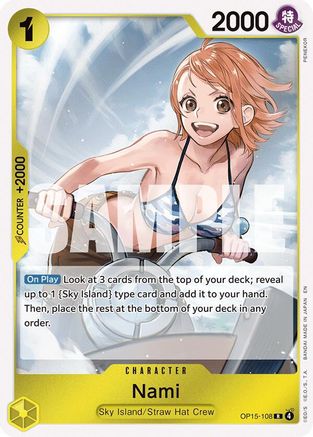 Nami (OP15-108) (OP15-108) - Adventure on Kami's Island Foil - for just $0.17! 