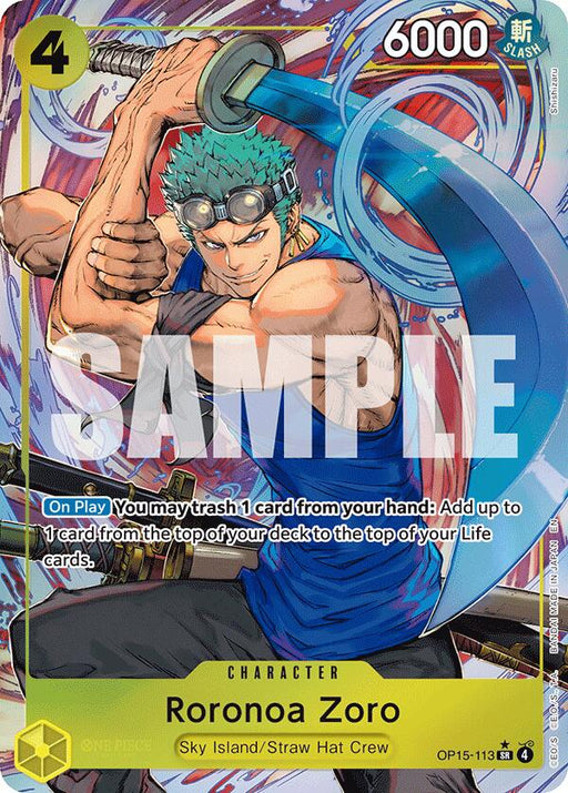 Roronoa Zoro (Alternate Art) [Adventure on Kami's Island] - for just $10.85! 