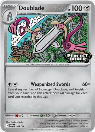 Doublade [Staff] 067/null - ME Mega Evolution Promo Holofoil - for just $14.10! 
