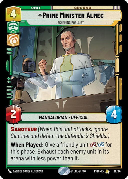 Prime Minister Almec - Scheming Populist (28/84) (28/84) [Twin Suns] - for just $1.15! 