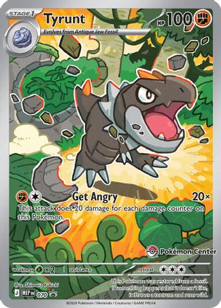 Tyrunt (Pokemon Center Exclusive) 070/null - ME Mega Evolution Promo Holofoil - for just $25.28! 