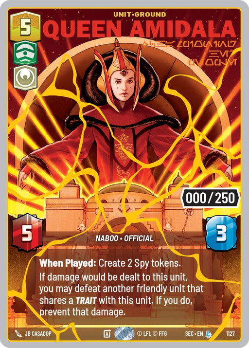 Queen Amidala - Championing Her People (1127) (Serialized) (Gold) (1127) [Secrets of Power] - for just $0.10! 