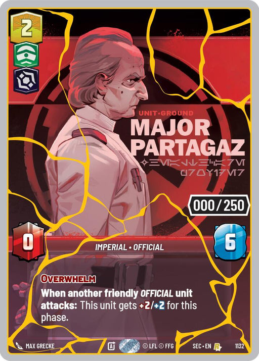 Major Partagaz - Healthcare Provider (1132) (Serialized) (Gold) (1132) [Secrets of Power] - for just $0.10! 