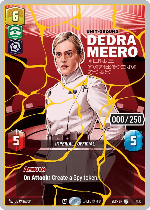 Dedra Meero - With Verifiable Data (1135) (Serialized) (Gold) (1135) [Secrets of Power] - for just $0.10! 