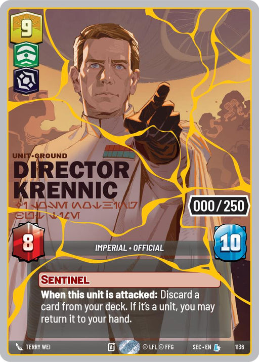 Director Krennic - I Lose Nothing But Time (1136) (Serialized) (Gold) (1136) [Secrets of Power] - for just $0.10! 