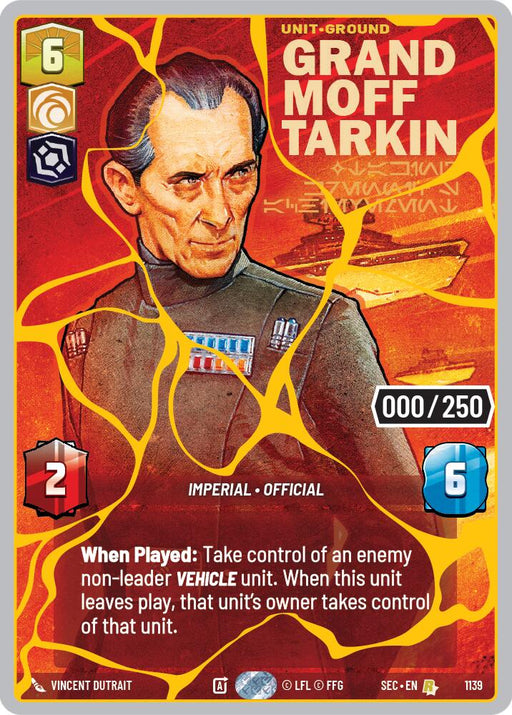 Grand Moff Tarkin - Taking Krennic's Achievement (1139) (Serialized) (Gold) (1139) [Secrets of Power] - for just $0.10! 