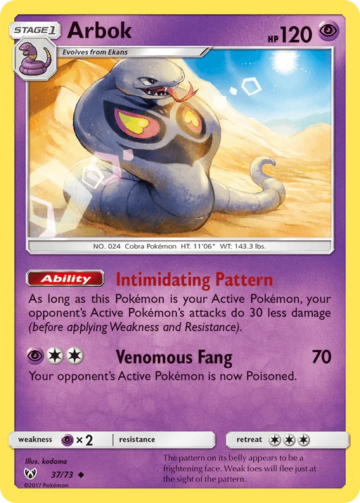 Arbok (37/73) [Sun & Moon: Shining Legends] - for just $0.15! 