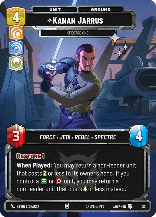 Kanan Jarrus - Spectre One (30) (Foil) (30) [A Lawless Time: Weekly Play] - for just $0.85! 