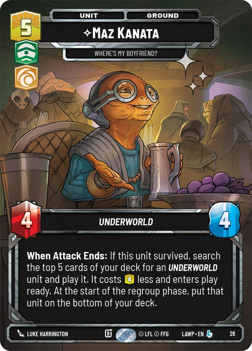 Maz Kanata - Where's My Boyfriend? (26) (Foil) (26) [A Lawless Time: Weekly Play] - for just $6.20! 